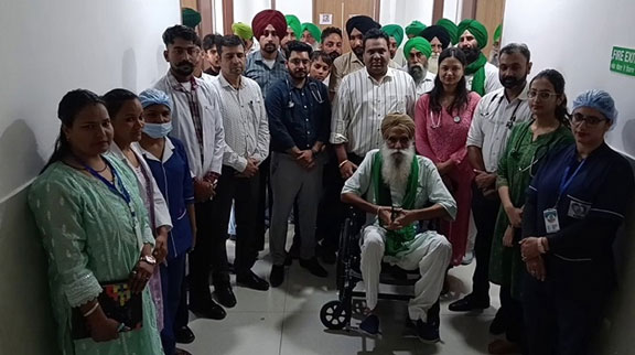 Farmer leader Dallewal discharged from Barnala hospital.
